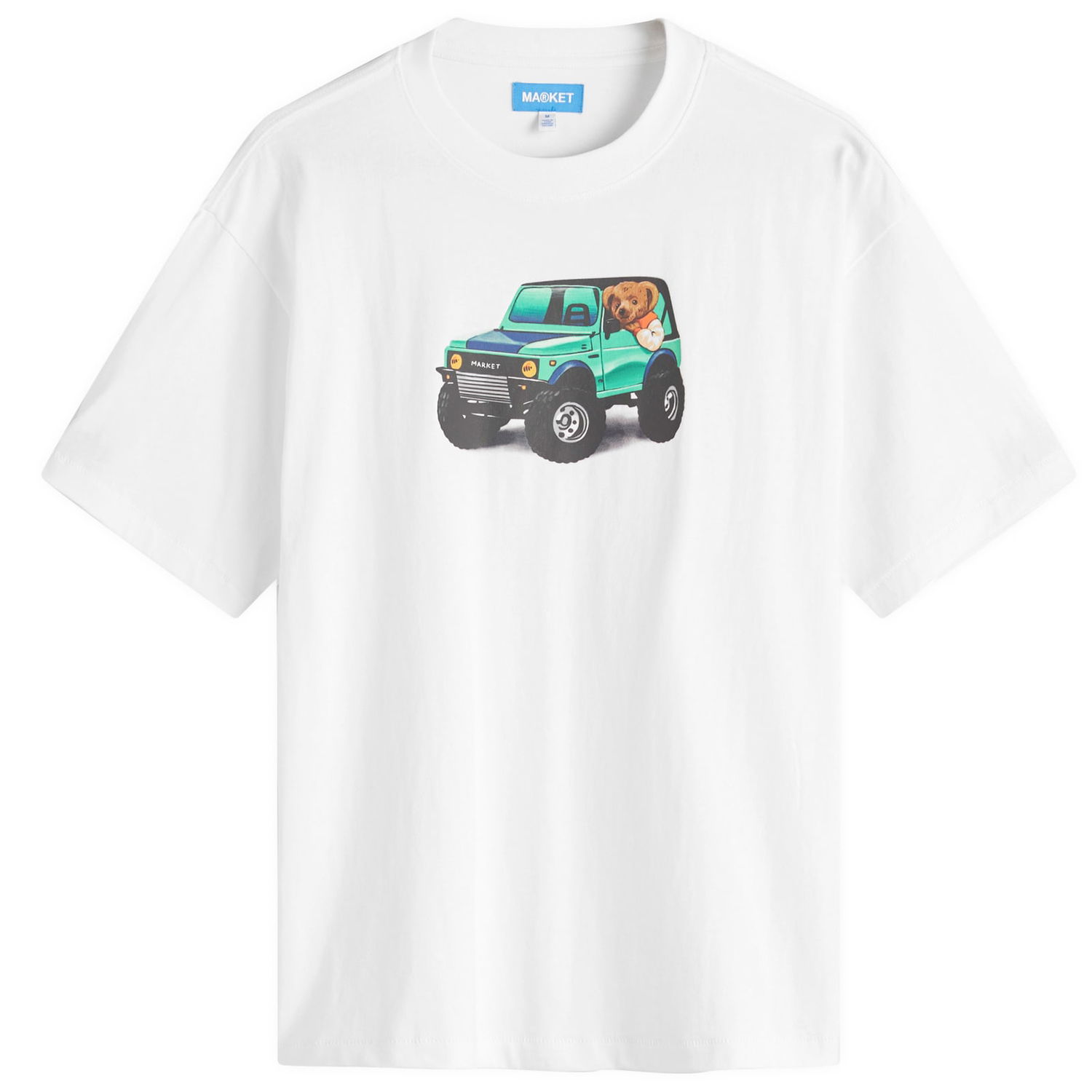 Tričko MARKET 4X4 Bear Graphic Tee Biela | 399002189-WHT, 1