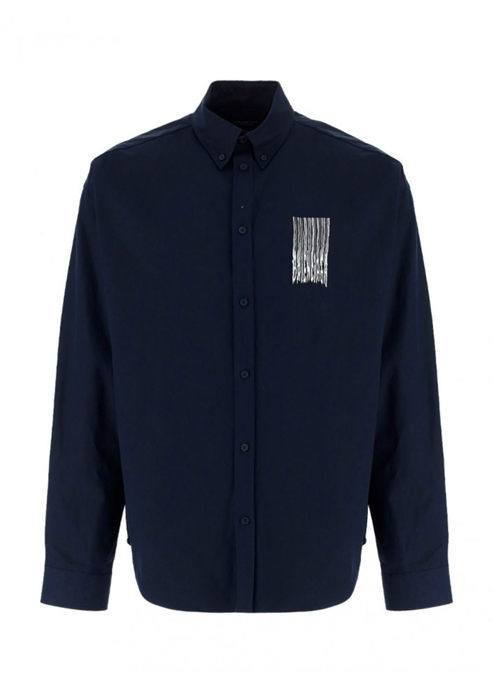 Košeľa Balenciaga Barcode Logo Shirt Navy | 662982TKM028065, 0