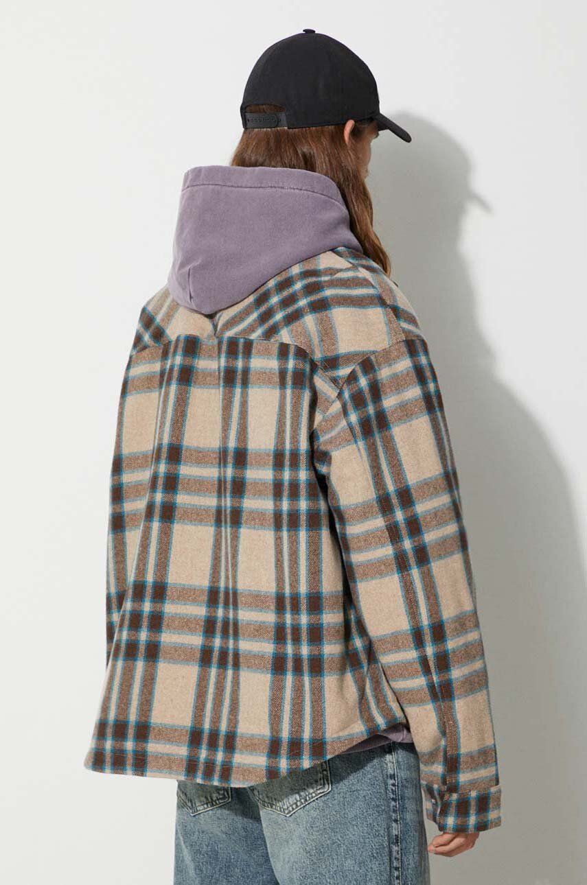 Bomber bunda Represent Clo Heavy Zip Shirt Jacket Hnedá | MO2001.73, 1
