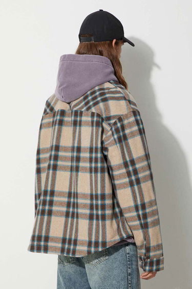 Bomber bunda Represent Clo Heavy Zip Shirt Jacket Hnedá | MO2001.73, 1