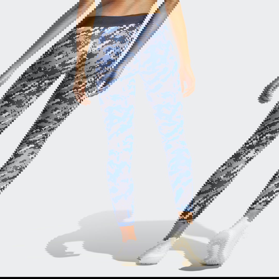 Legíny adidas Performance Camo 7/8 Tights Modrá | HR2938, 1