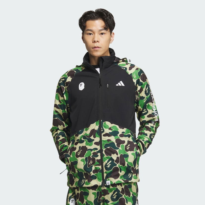 Vetrovka adidas Performance BAPE x adidas WIND.RDY Zelené | IQ3679