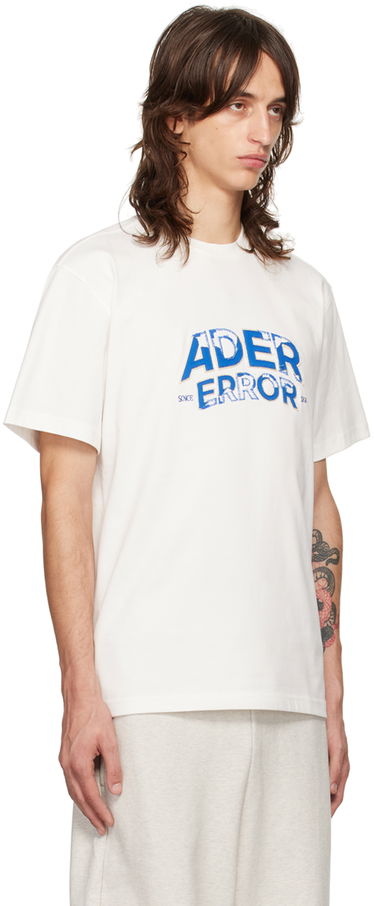 Tričko ADER ERROR Flocked Logo T-Shirt Biela | BN25FYTS0101OW, 1
