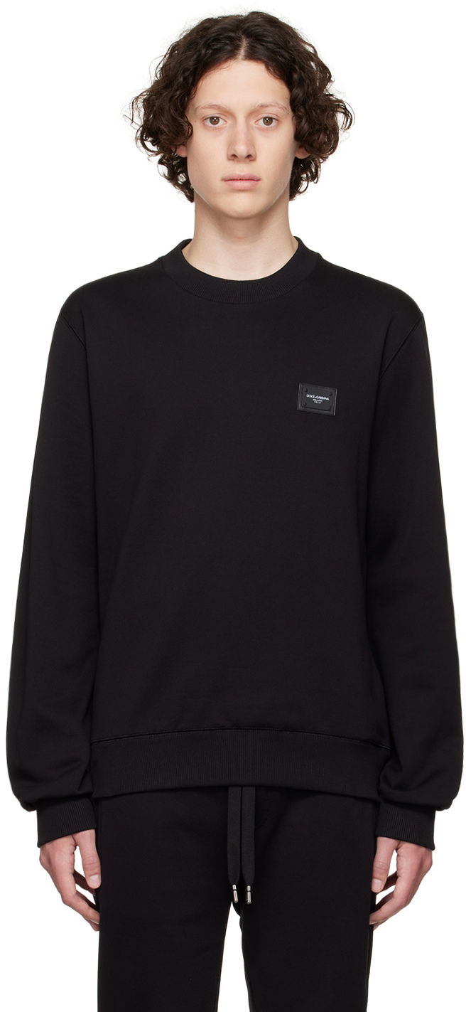 Mikina Dolce & Gabbana Black Cotton Sweatshirt Čierna | G9PD3TFU7DU, 0