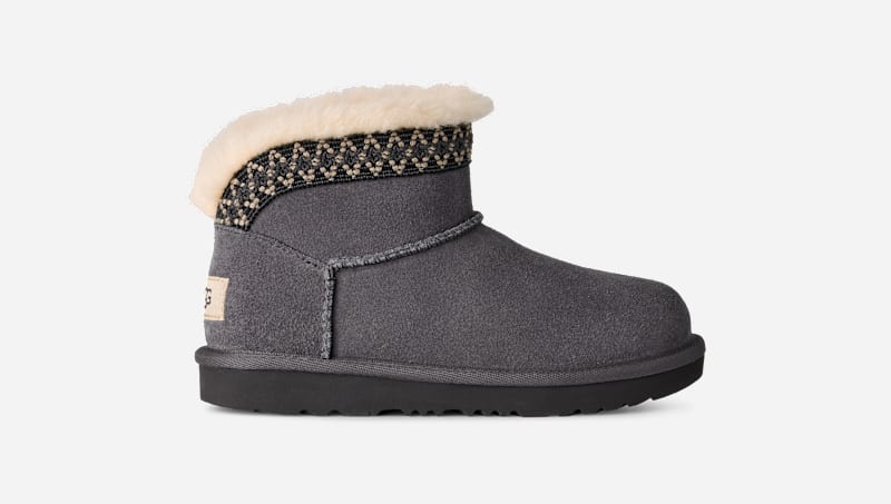 Tenisky a topánky UGG Classic Ultra Mini Taslyn Boot Suede Šedá | 1174630K-OBS