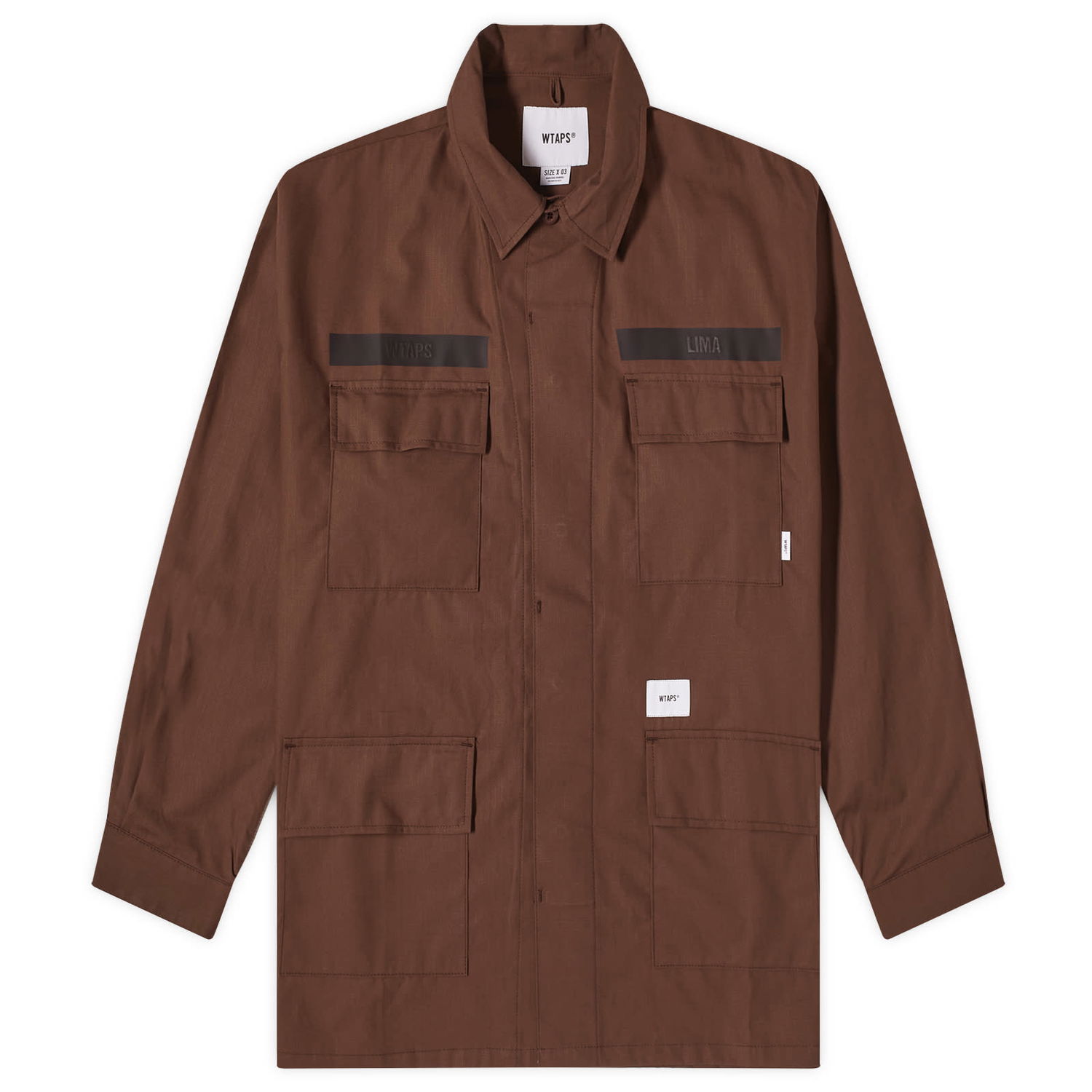 Bunda WTAPS 17 Shirt Hnedá | 241WVDT-SHM01-BRW, 0