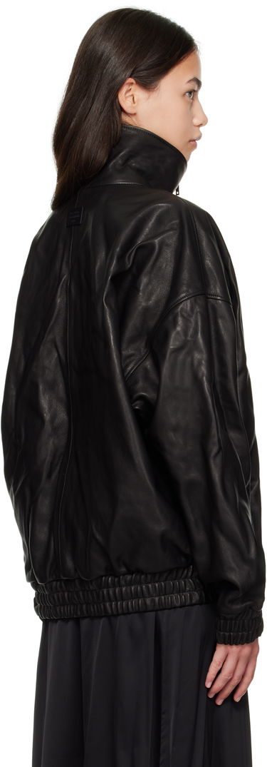 Bunda Acne Studios Acne Studios Zip Leather Jacket Čierna | A70201-, 2