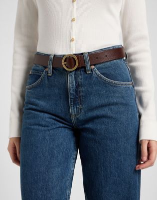 Opasok Lee Lee Round Buckle Belt Size 95 Hnedá | 112372928, 0