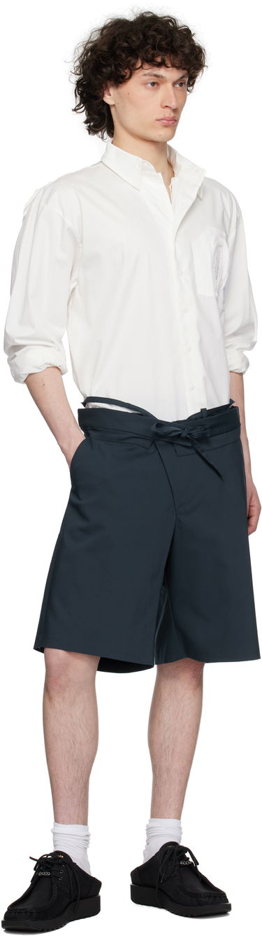 Šortky Ottolinger Ottolinger Double Fold Suit Shorts Navy | 123-201823-01, 3