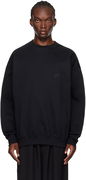 Black Bonded-Logo Sweatshirt