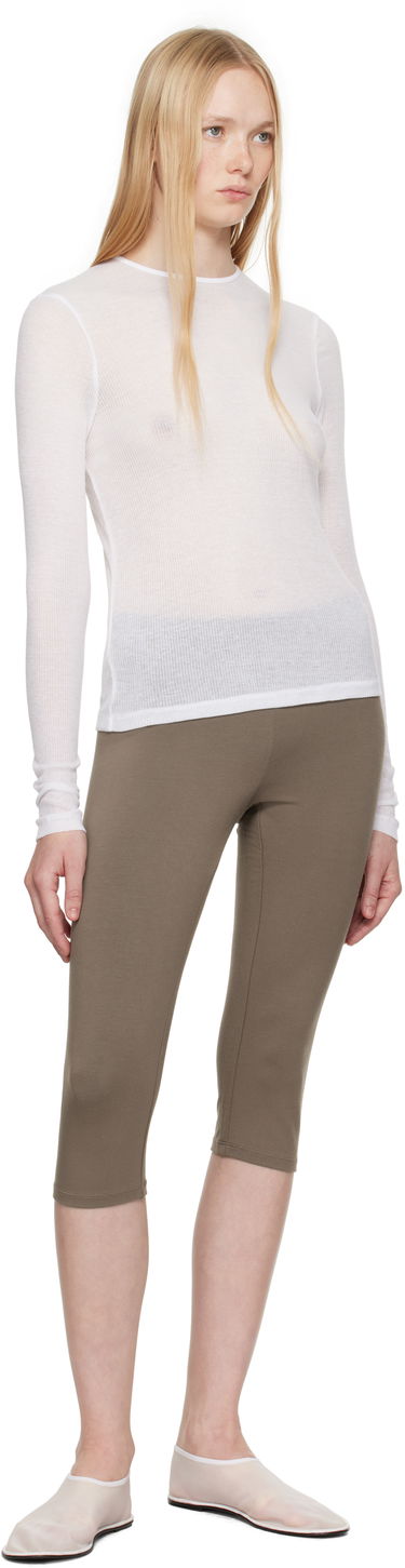 Legíny SKIMS SKIMS Smooth Layers Capri Leggings Hnedá | BO-PNT-8432W, 3