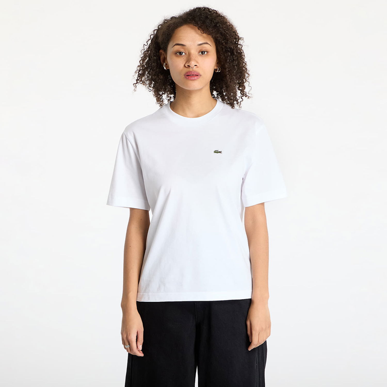 Tričko Lacoste LACOSTE Soft Cotton T-Shirt Biela | TF7215 001, 0