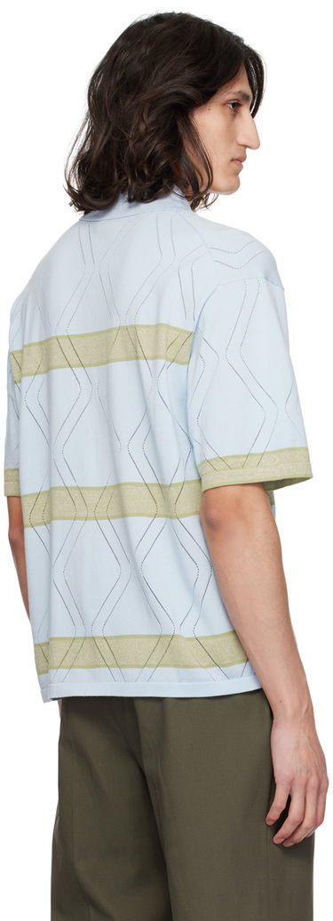 Košeľa Paul Smith Paul Smith Striped Knit Polo Shirt Modrá | M1R-629Y-M02314-40, 2