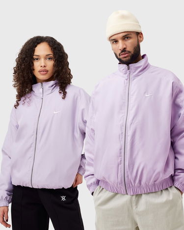 Bomber bunda Nike Solo Swoosh Satin Bomber Jacket Fialová | DN1266-530, 5