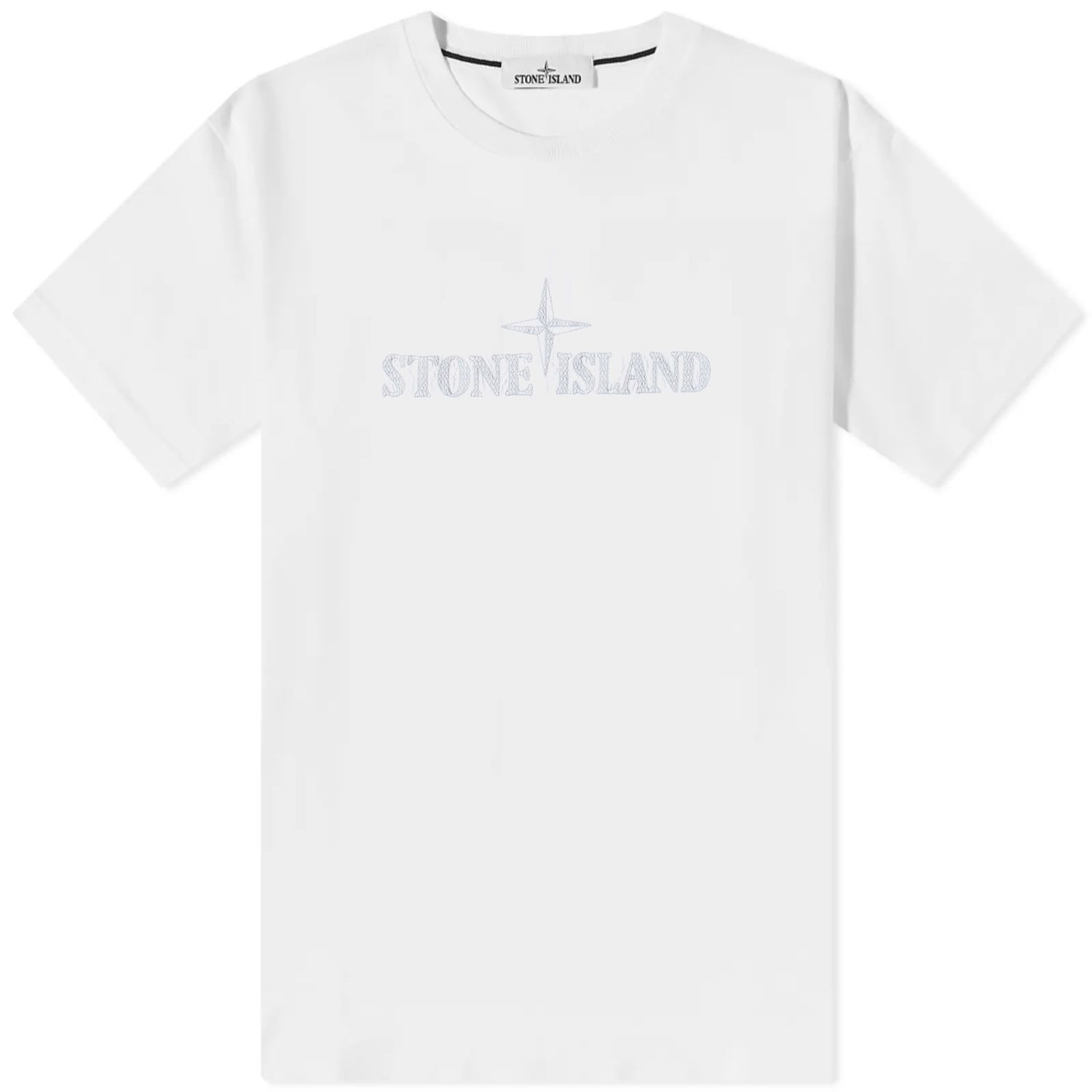 Tričko Stone Island Stitches Logo Sleeve Tee Biela | 781521579-V0001, 0