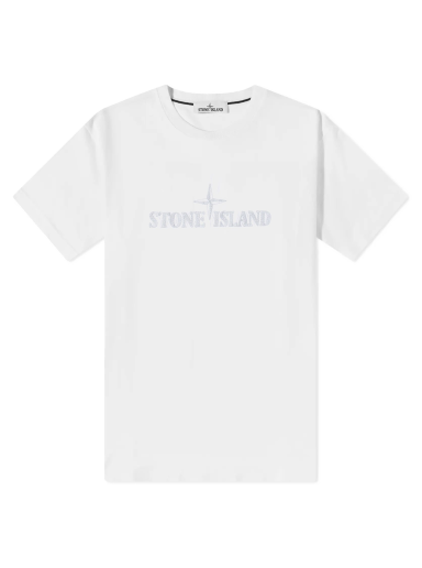 Tričko Stone Island Stitches Logo Sleeve Tee Biela | 781521579-V0001