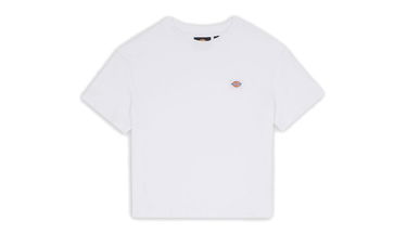 Crop Top Dickies Oakport Cropped T-Shirt Biela | DK0A4Y8L-WHX, 5