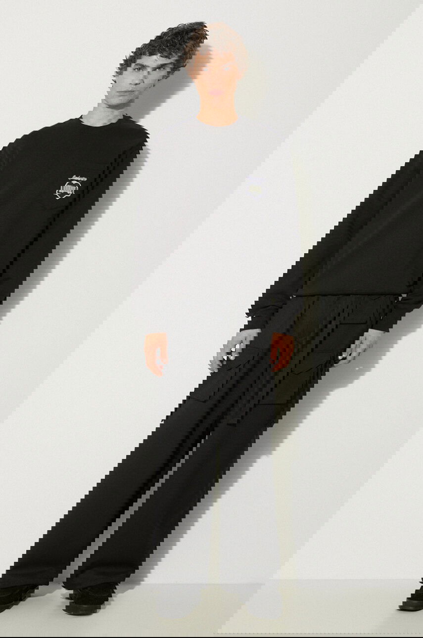 Mikina Carhartt WIP Heart Train Pocket Crewneck Sweatshirt with Appliqué Čierna | I033932.89XX, 1