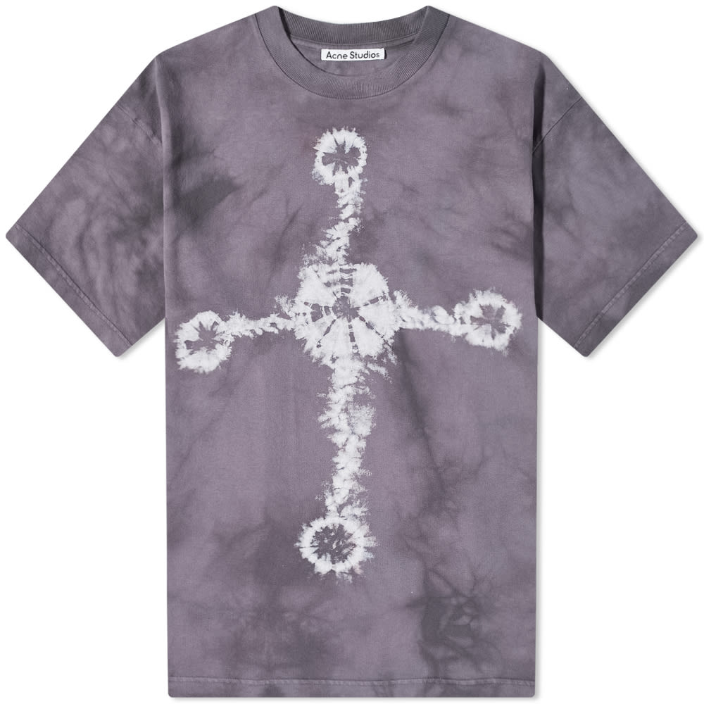 Tričko Acne Studios Extorr Pagan Tie Dye Tee Fialová | BL0302-ADF, 0