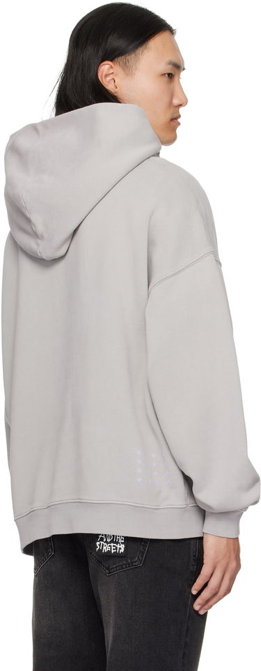 Mikina Ksubi Blasted Hoodie Šedá | MFA25FL005, 2