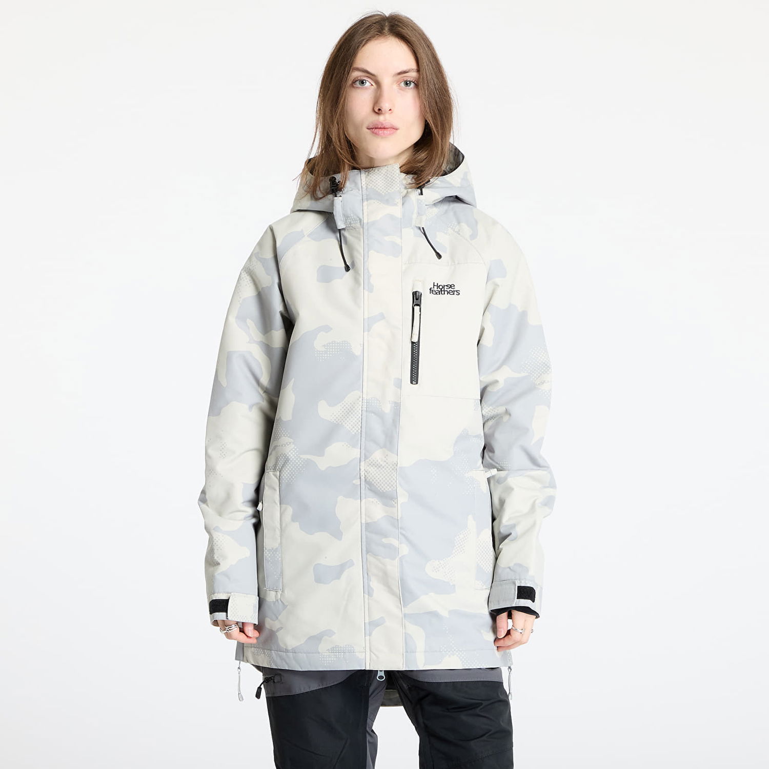 Parka Horsefeathers Horsefeathers Elara Snowstorm Women's Snowboard Jacket Béžová | OW222C, 0