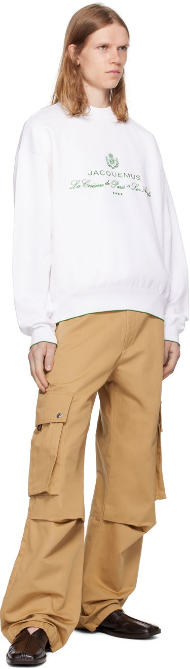 Mikina Jacquemus Jacquemus La Croisière 'The Venice' Sweatshirt Biela | 25E255KN544-2427, 3
