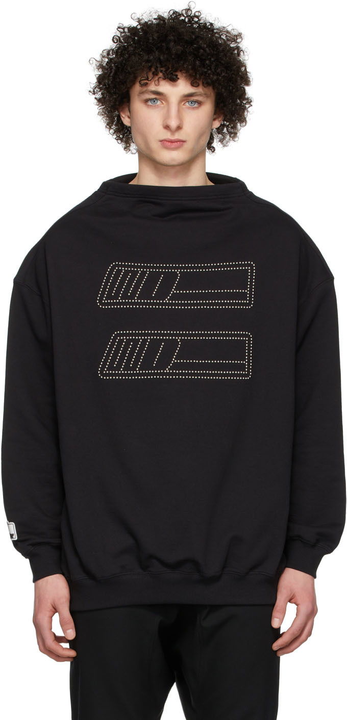 Mikina We11done We11done High Boatneck Sweatshirt Čierna | WD-TS1-22-538-U-BK, 0