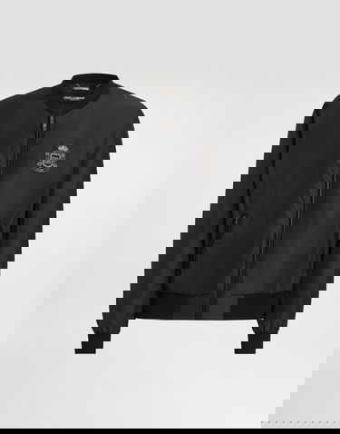 Bomber bunda Dolce & Gabbana Bomber Jacket With Crest Patch Čierna | G9ABPZGK292N0000, 0