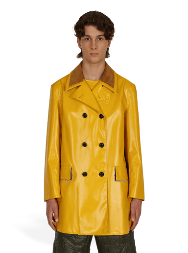 Kabáty Maison Margiela Coated Cotton Double Breasted Raincoat Žltá | S50AM0516S53549 174