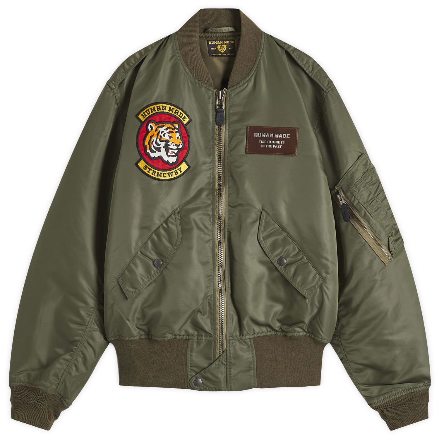 Bomber bunda Human Made Flight Jacket Zelené | HM28JK026-OL, 0