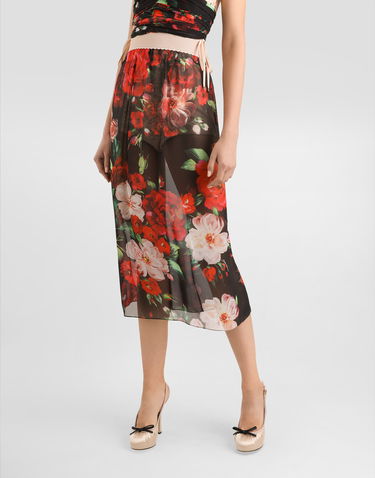Sukňa Dolce & Gabbana Dolce & Gabbana Rose-Print Chiffon Midi Skirt Rôznofarebný | F4BBOTIS1Y6HN5PD, 3