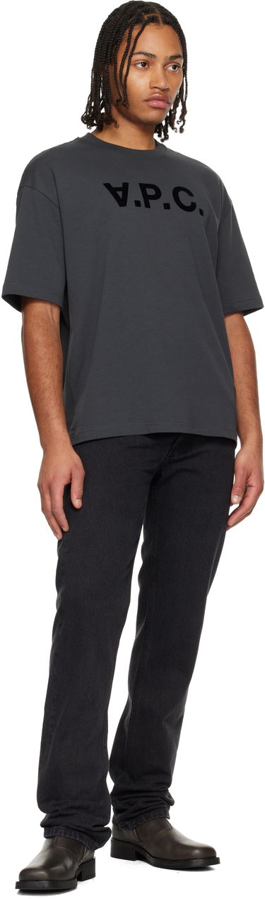 Tričko A.P.C. A.P.C. Flocked T-shirt Šedá | COHLR-M26385, 3