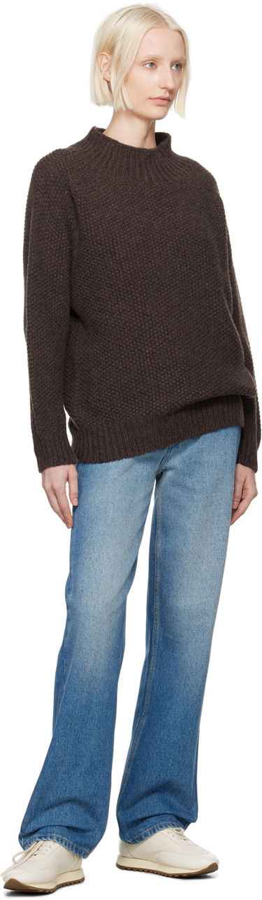 Sveter YMC YMC Loretta Knit Sweater Hnedá | Q8XAQ, 3