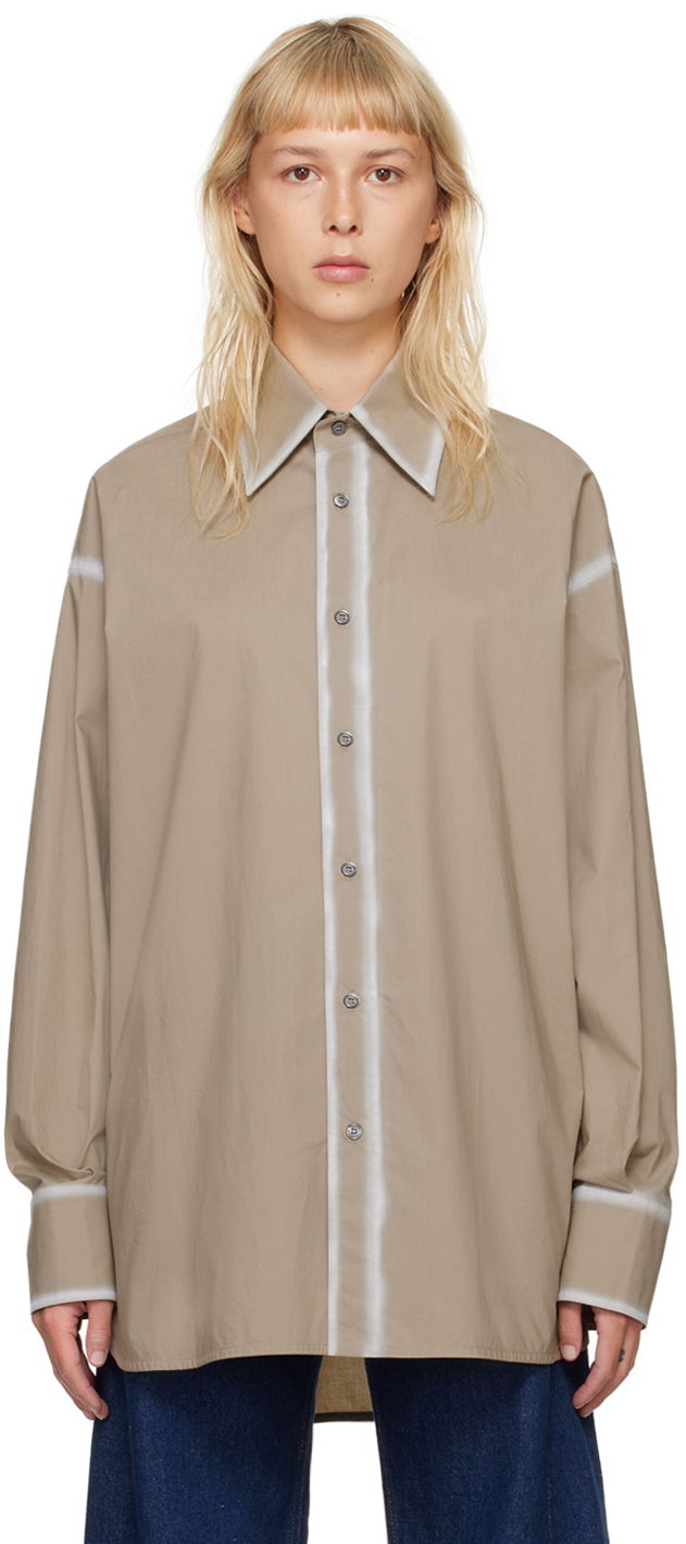 Košeľa Maison Margiela MM6 Buttoned Shirt Béžová | SH0DT0008 S47294, 0