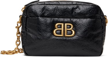 Taška cez rameno Balenciaga Black Leather XS Camera Bag Čierna | 806459 2AAR8, 0
