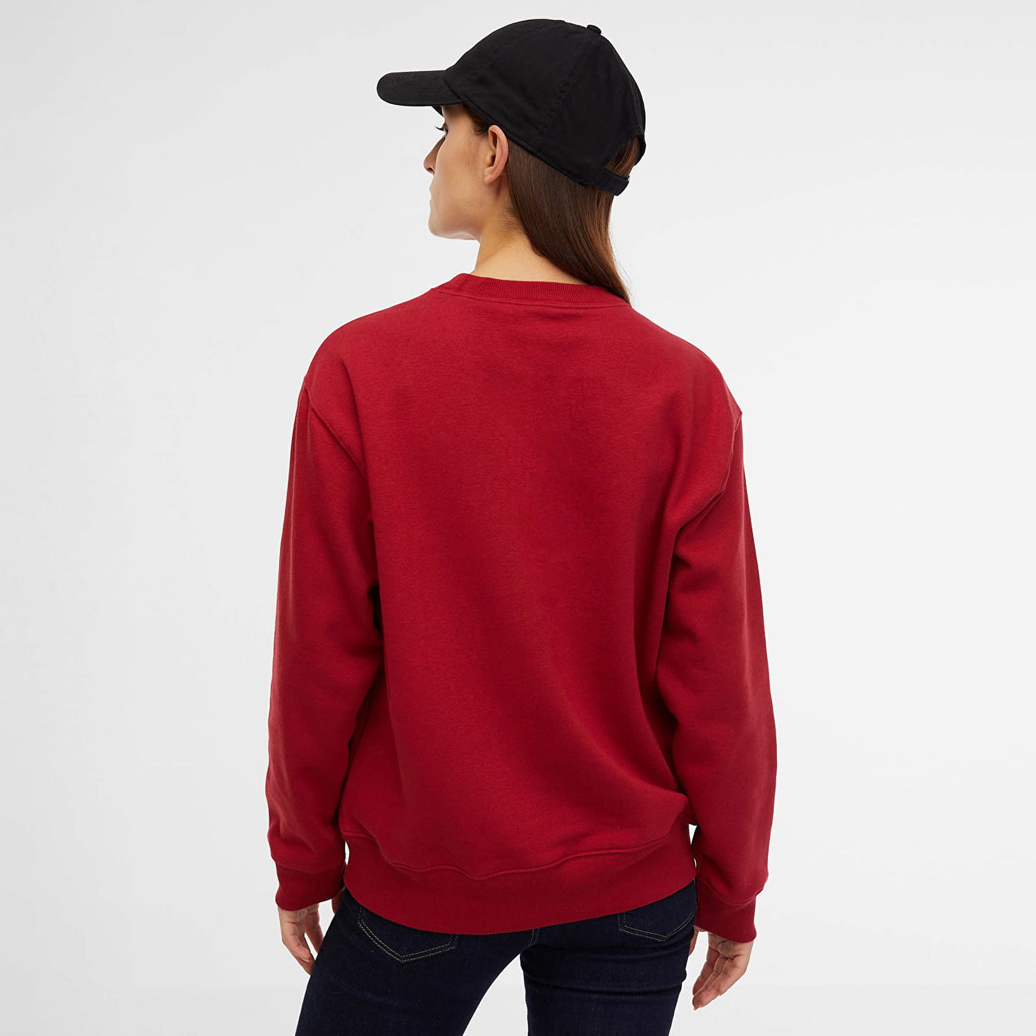Mikina GAP Crewneck Heritage Logo Sweatshirt Sled Červená | 554936-22, 1