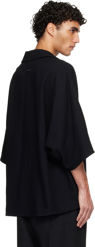 Polo tričko Fear of God Virgin Wool Short-Sleeve Polo Čierna | FG25FW60-602BOW-001, 2