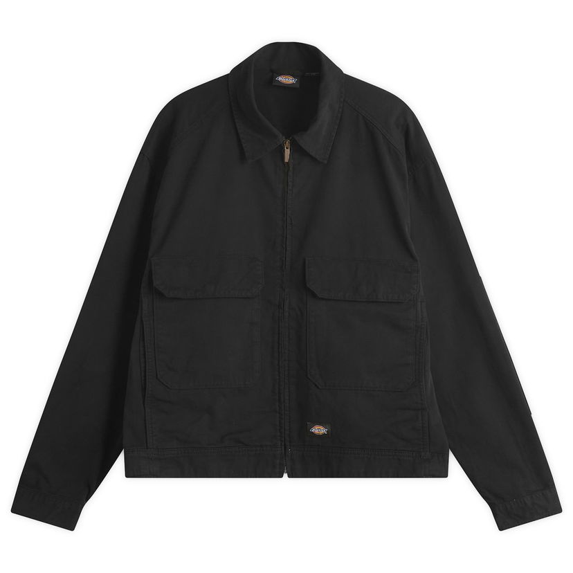 Bunda Dickies Fort Smith Trucker Jacket, Size Large Čierna | DK0A87OEBLK1