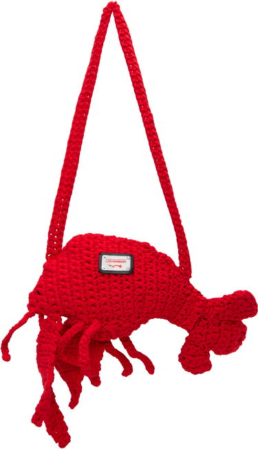 Taška cez rameno Charles Jeffrey Loverboy Charles Jeffrey LOVERBOY Crochet Lobster Shoulder Bag Červená | 54120401, 0