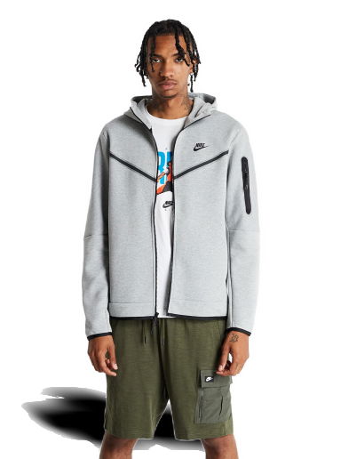 Mikina Nike Tech Fleece Full-Zip Hoodie Šedá | CU4489-063