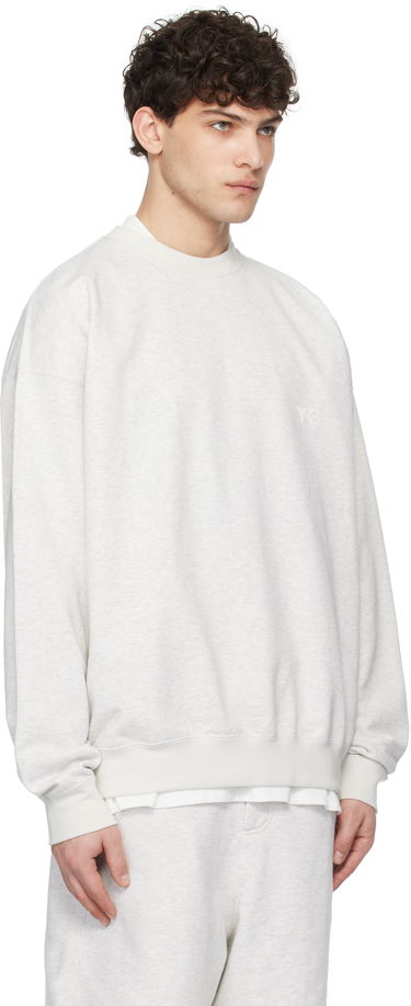 Mikina Y-3 Y-3 French Terry Crew Sweatshirt Šedá | JM7874, 1