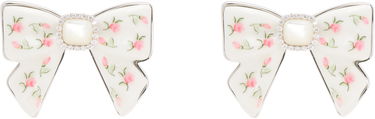 Náušnice SHUSHU/TONG YVMIN Edition Ceramics Bowknot Nacre Earrings Biela | 25622LGP00DN2, 0