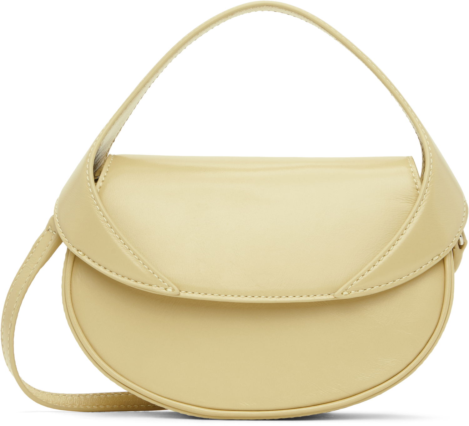 Kabelka BY FAR Leather Shoulder Bag Žltá | MWBTH008LL002BG032PL, 0
