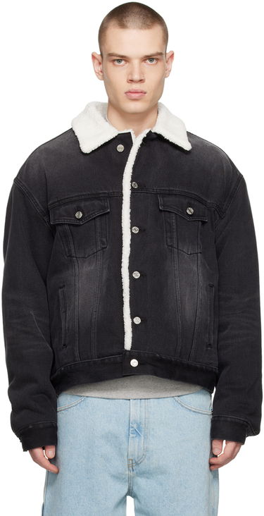 Bunda We11done Oversized Faux-Shearling Jacket Čierna | WD-DJ3-22-378-U-BK, 0
