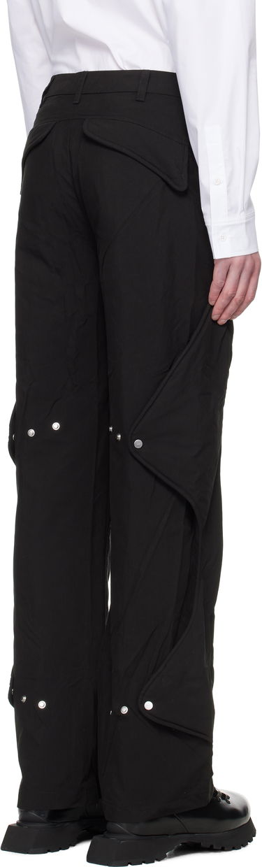 Cargo nohavice HELIOT EMIL Heliot Emil Concordance Puffed Cargo Trousers Čierna | SS25_M_10_108_BLK01_CO, 2
