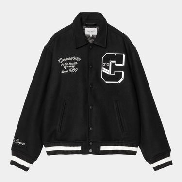 Bomber bunda Carhartt WIP WIP World Class Varsity Jacket Čierna | I035432_6, 5