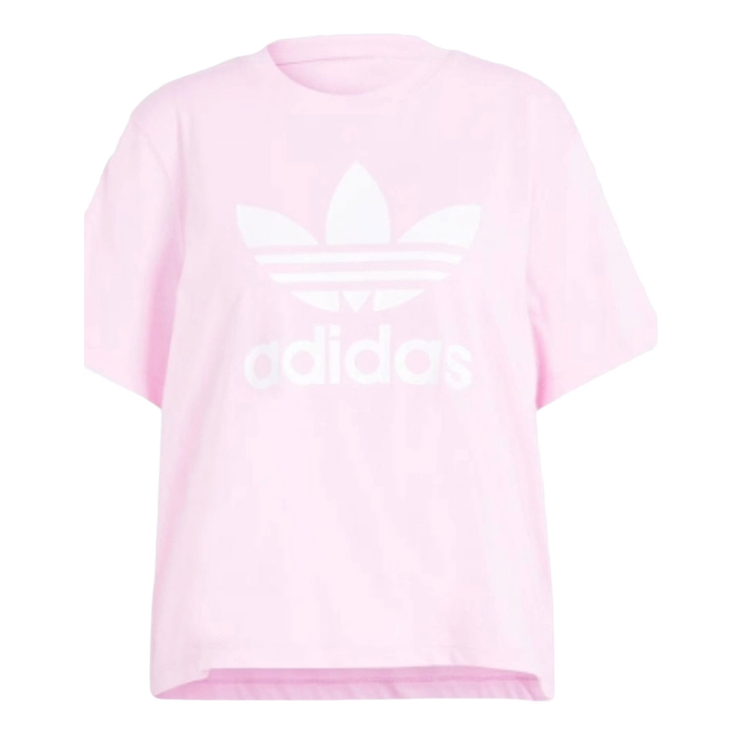 Crop Top adidas Originals Trefoil Boxy Pink T-Shirt Ružová | IN2492, 0