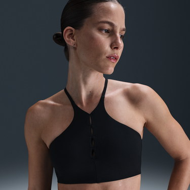 Podprsenka Nike One Keyhole Light-Support Padded Sports Bra Čierna | HJ3726-010, 2