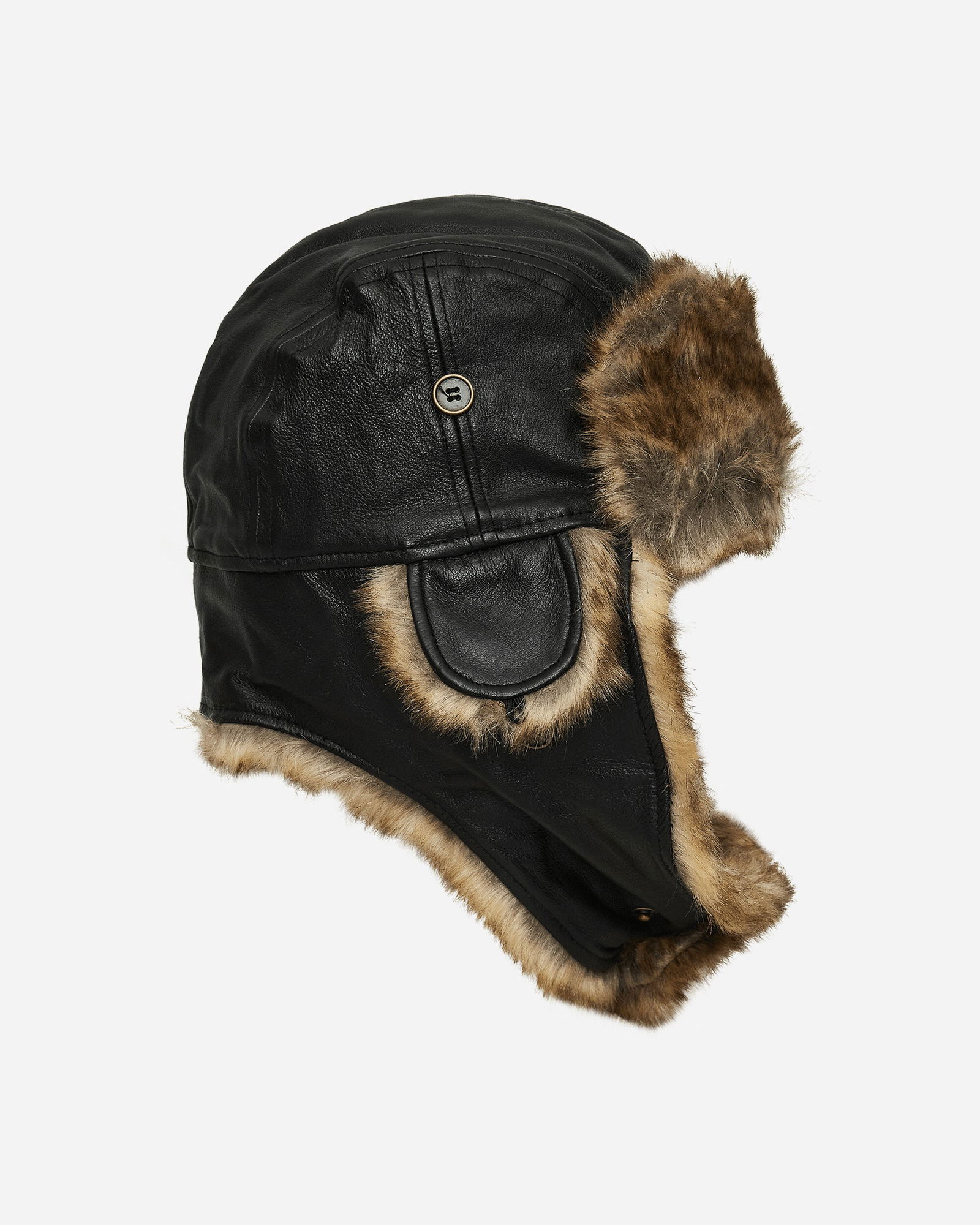 Leather Trapper Hat