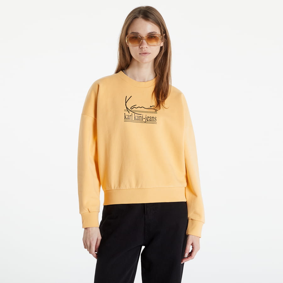 Mikina Karl Kani Signature KKJ OS Crew Oranžová | KW221-018-1, 0
